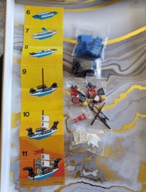 Vintage LEGO 6017 KING'S OARSMEN CASTLE Complete With Instructions Lion Knights