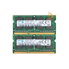 Laptop Memory Samsung 16GB 2x 8GB RAM DDR3 PC3-10600 1333MHz SODIMM NON-ECC CL9