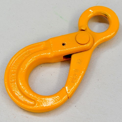 2 X10mm 3.15T G80 Self Locking Safety hook Eye rigging lifting Winch chain sling - Picture 4 of 4
