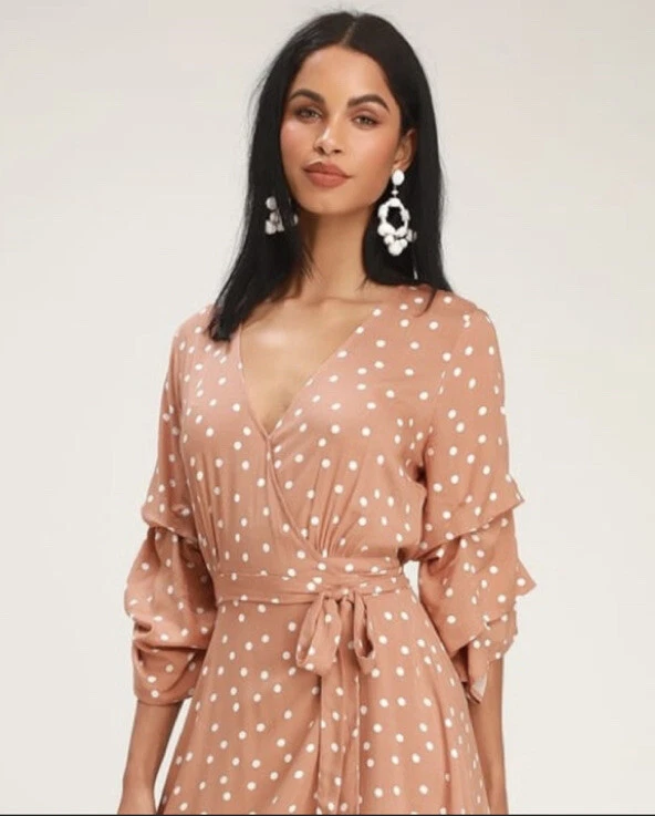 Lulus polka dot midi dress 2025