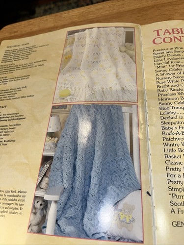Leisure Arts Our Best Knit Baby Afghans Pattern Book 2000 Vintage 33 Designs - Picture 4 of 14