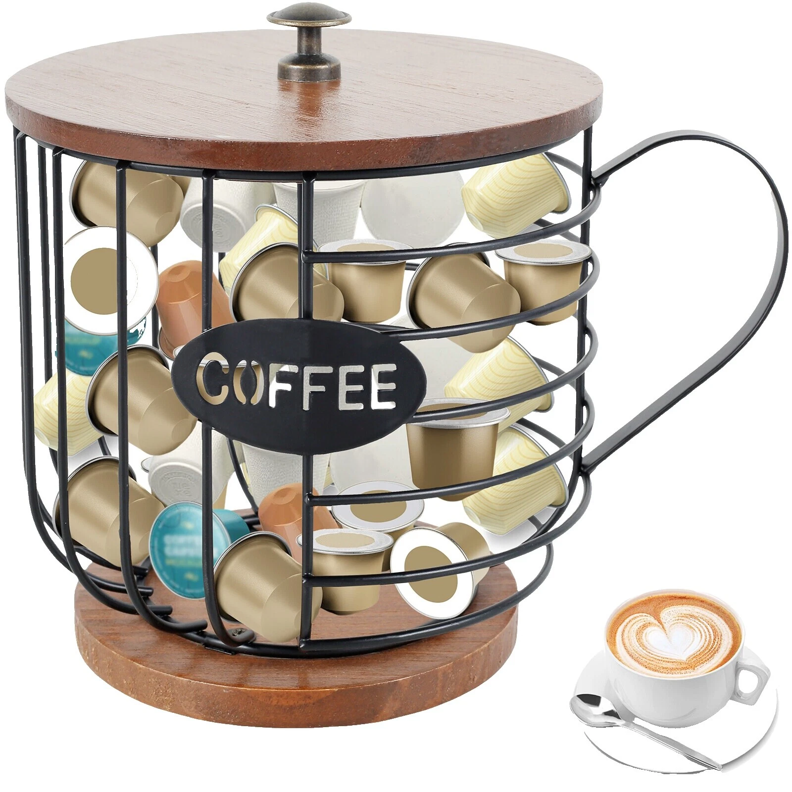 Los titulares de cápsula de café de madera