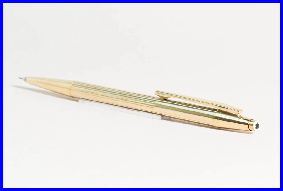 Stylo À Mine MONTBLANC NOBLESSE Doré 24K Des Années 1980, Pour Mines De 0,5 Mm - Photo 3/4