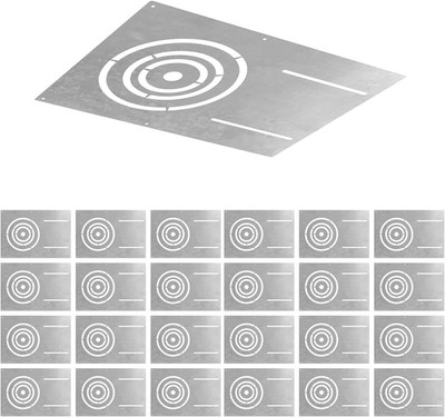 13'' Mounting Plate for LED Recessed Lights - 24 Pack, Asymmetric Holes