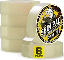 6 pack Bulk Clear Hockey Tape Roll Strong Adhesive Durable Cloth PVC Sports Gear
