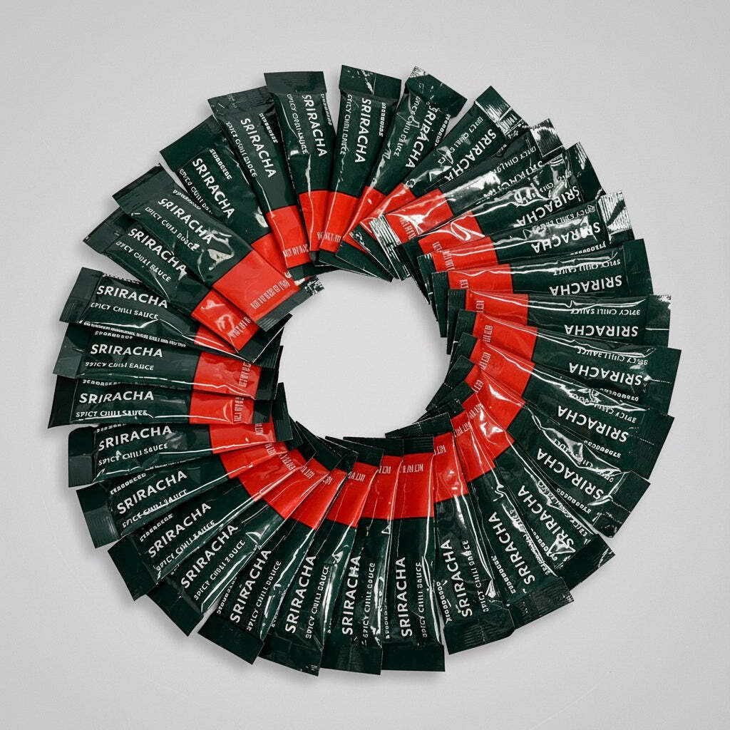 Starbucks (paquete de 30) Siracha paquetes individuales de salsa de chile picante para llevar 9 g BB 27/05