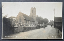 PC RP THE CHURCH COLTISHALL NORFOLK HOUSES STREET SCENE POSTED 1927