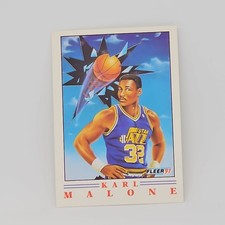 Fleer 1991-92 Karl Malone #5 Pro Vision Insert Utah Jazz Basketball