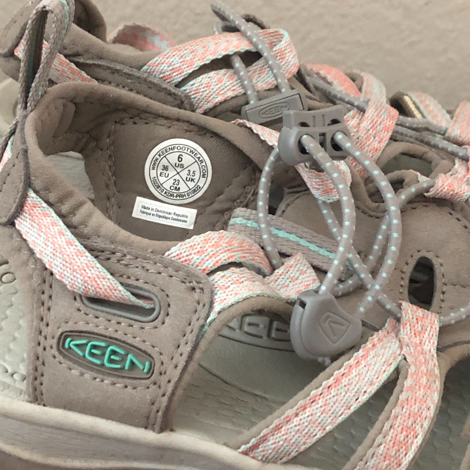 Sandali Keen donna da passeggio con gancio taglia 6 impermeabili multicolore