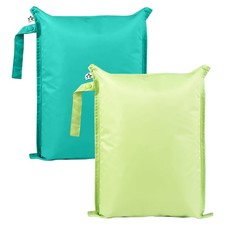 Tiny Twinkle Mess Proof Wet Bags  2-Pack Reusable 2 Pack, Rainforest