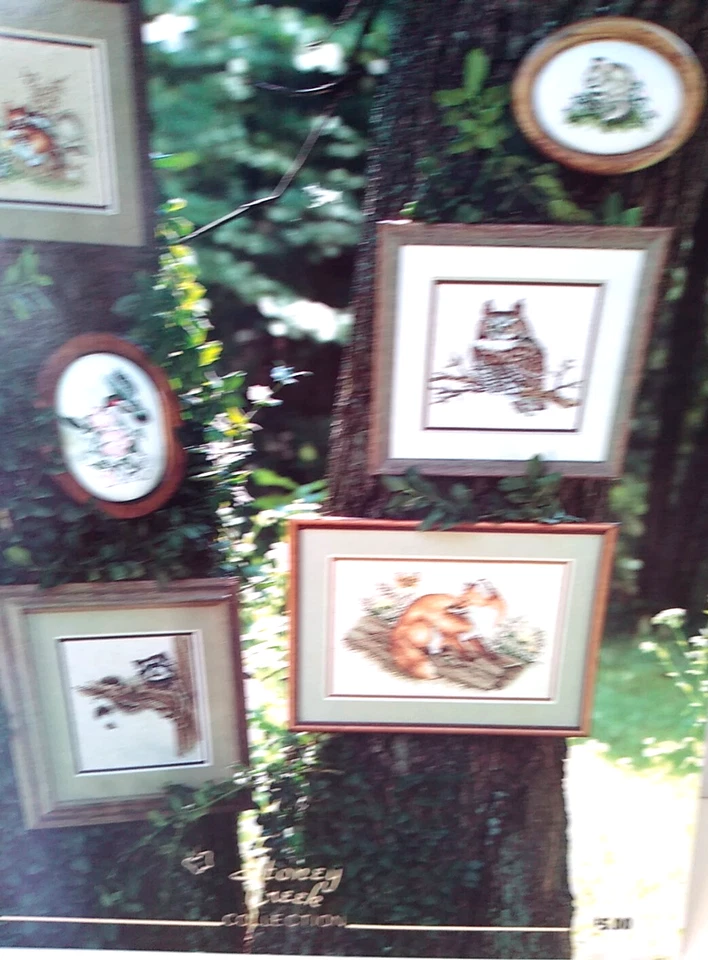 Vintage 1985 Honey Creek In The Woods Cross Stitch Animal Patterns Book - Image 4 of 4