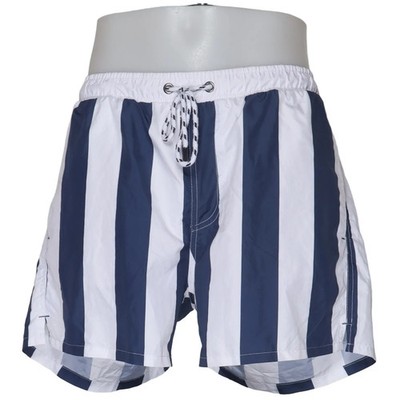 Alcott&Co, Badeshorts, Größe: XL, Blau/Weiß, Streifen, Herren #k8Y