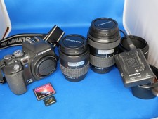 Olympus EVOLT E-500 8.0MP DSLR Camera 14-45mm 40-150mm Lens Outfit