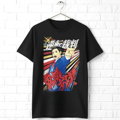 Ace Attorney Phoenix Wright Men's T Shirt Igiari Japanese Vintage Game Capcom