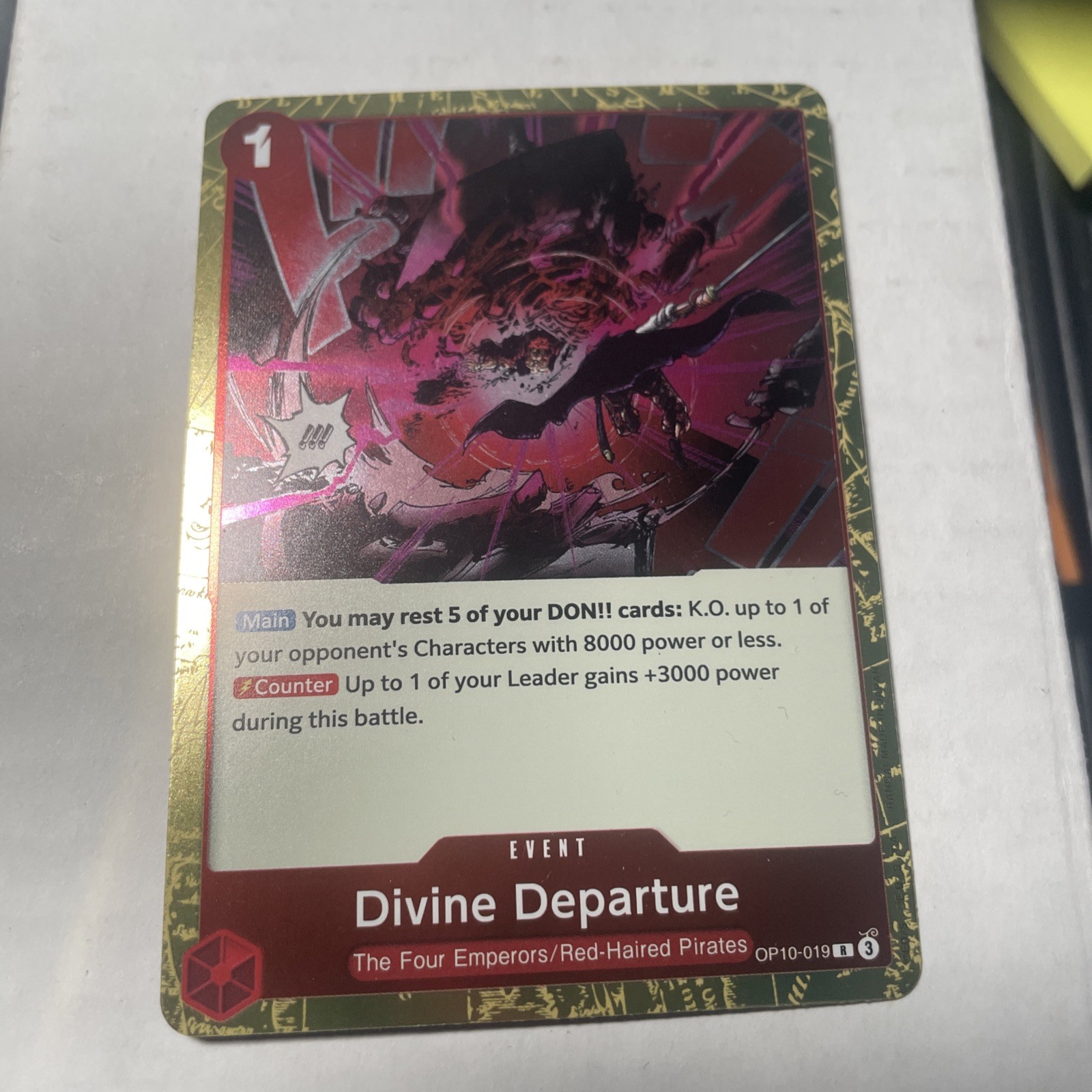 One Piece OP-10 Royal Blood Divine Departure R OP10-019 English Foil