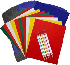 Carbon Transfer Paper 100 Sheets 8.3x11.7in with 5 Embossing Styluses