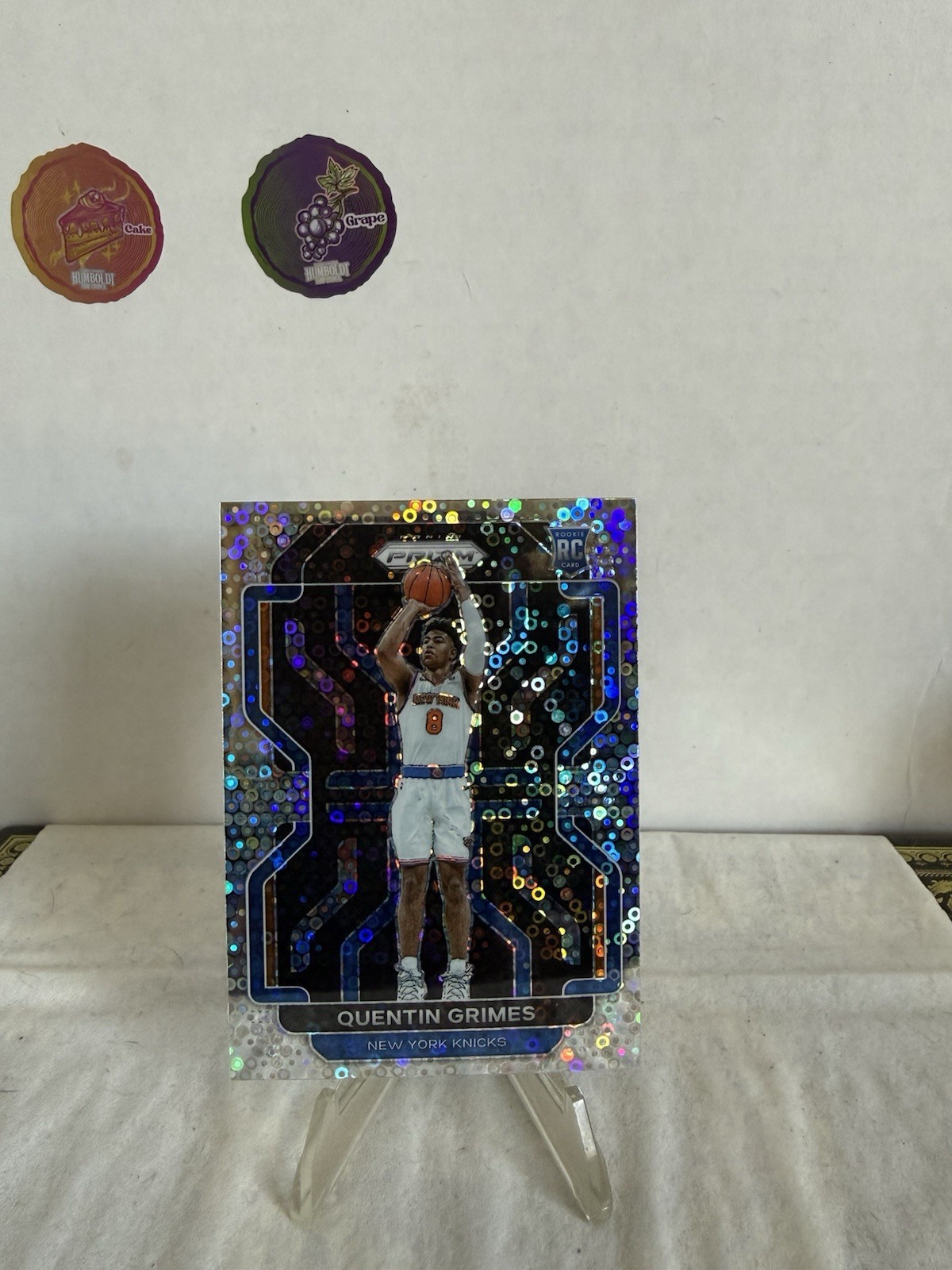 2021-22 Panini Prizm Fast Break Silver Disco Quentin Grimes #285 Rookie RC 76ers