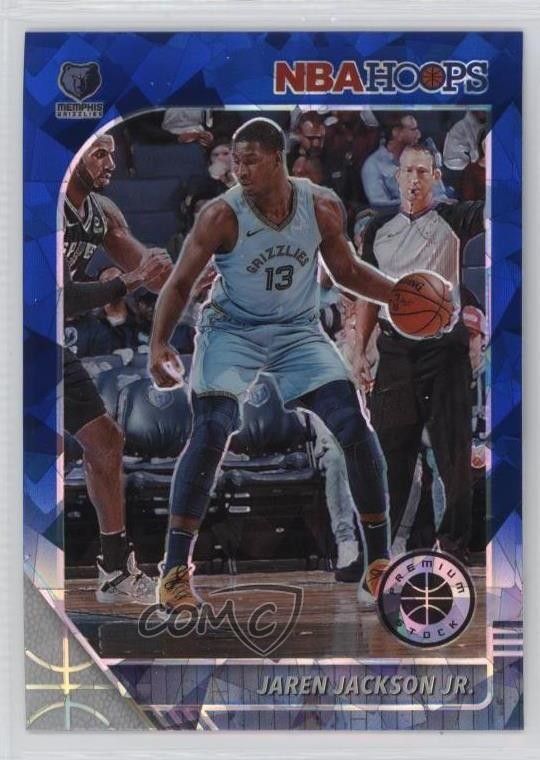 2019 Panini NBA Hoops Premium Stock Blue Cracked Ice Prizm Jaren Jackson Jr 0qr0