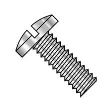 #2-56 x 1/2 in Slotted Binding Machine Screw, Plain Steel, 5000 PK, 0208MSB188