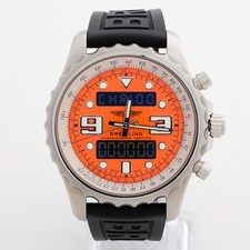 Breitling's Chronospace 'Interpid Orange' A78365. Box & Full Service Paperwork