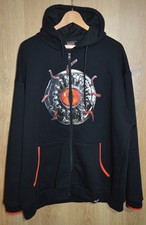 Alton Towers Nemesis Reborn Zip Up Eye Hoodie Size XXL 2XL 