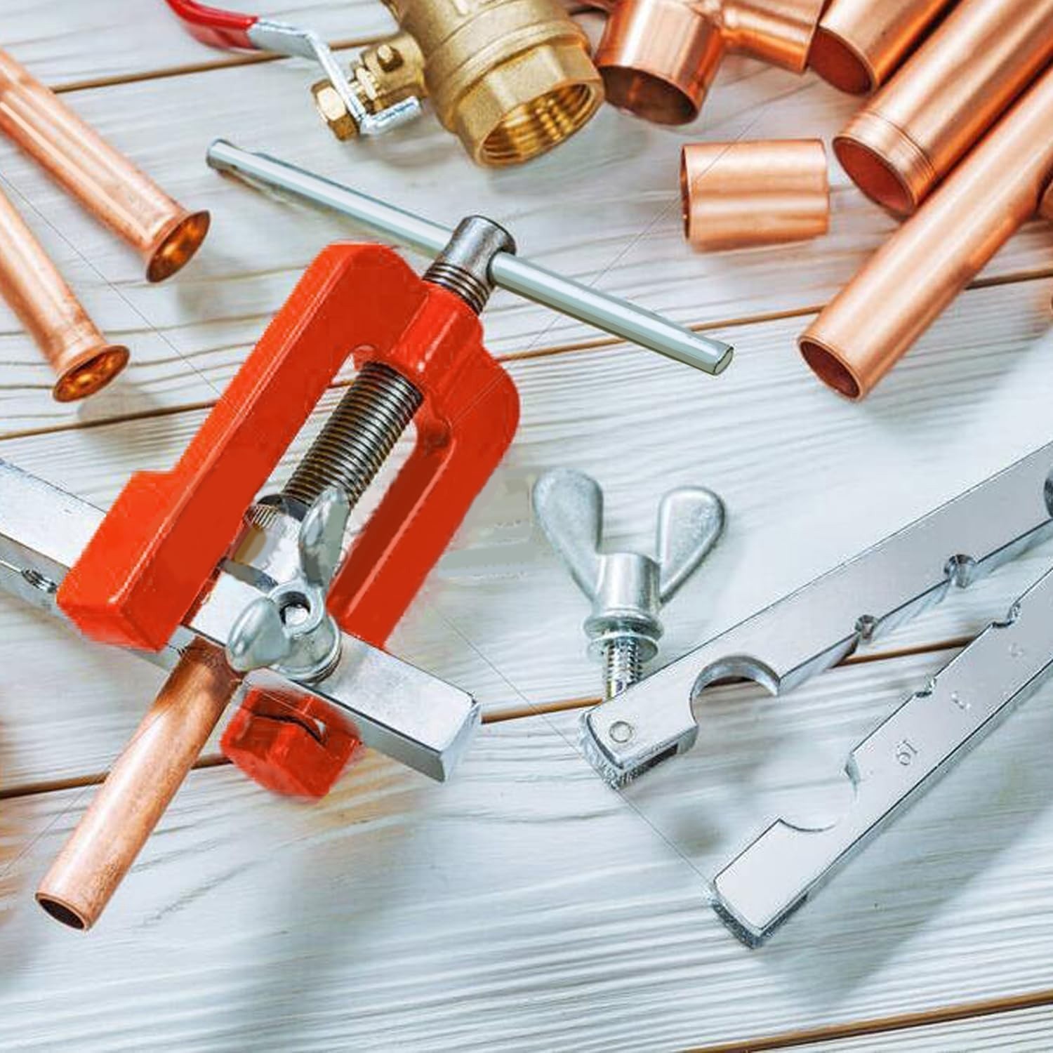 Brake Line Pipe Repair 20 Nuts Fittings Kit 3/16 25ft Copper Pipe Flaring Tools