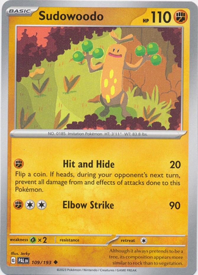 Sudowoodo - 109/193 - Uncommon - Near Mint