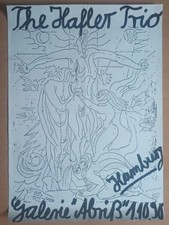 The Hafler Trio Merzbow ORIGINAL 1989 Concert POSTER psychic surreal erotic art