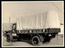 Fotografie Lastwagen Magirus-Deutz, LKW Pritsche der Spedition A. Kraemer in Ba 