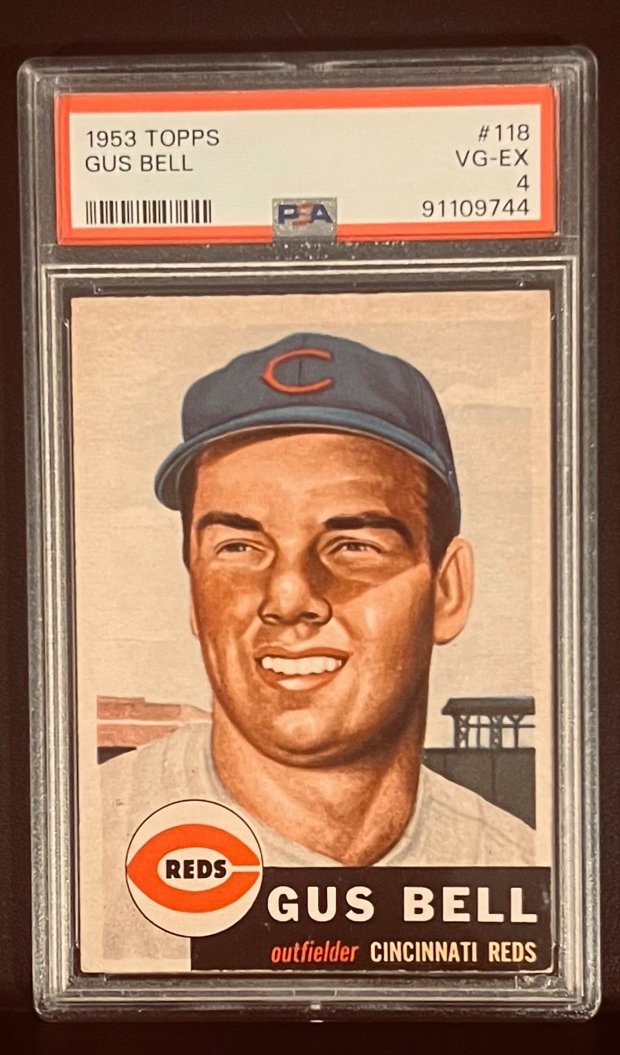 1953 Topps Gus Bell #118 PSA4