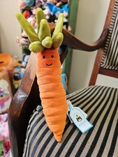 Jellycat Vivacious Vegetables CARROT NWT Veggie Plush Stuffed Toy