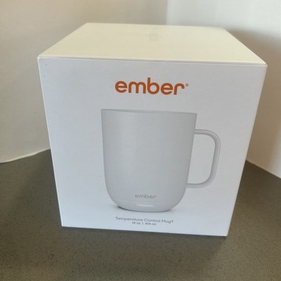 New In Box Ember 14 Oz Temperature Control Mug Smart Mug - White Control w/phone