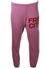 AVIATOR NATION PINK COTTON TRACK PANTS XSMALL