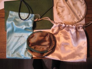 collectionof jewelry pouches