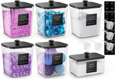 5 1Pack Laundry Pods Container, Clear Laundry Room Organization Containers,Large