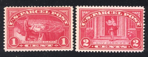 U.S. SCOTT #Q1 +Q2 - THE 1 CENT AND 2 CENT PARCEL POST STAMPS **1913**MNH**