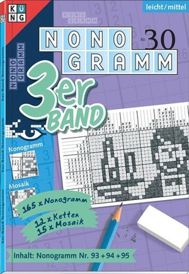 Nonogramm 3er-Band Nr. 30 Rätsel fürs Auge