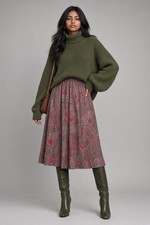 Vintage Alfred Dunner Skirt Size 14 Paisley Floral Cottagecore Whimsygoth