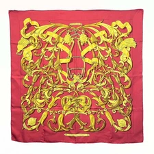 HERMES Carr 90 LE MORS A LA CONETABLE Nobility of the Bridle Silk Scarf From Jap