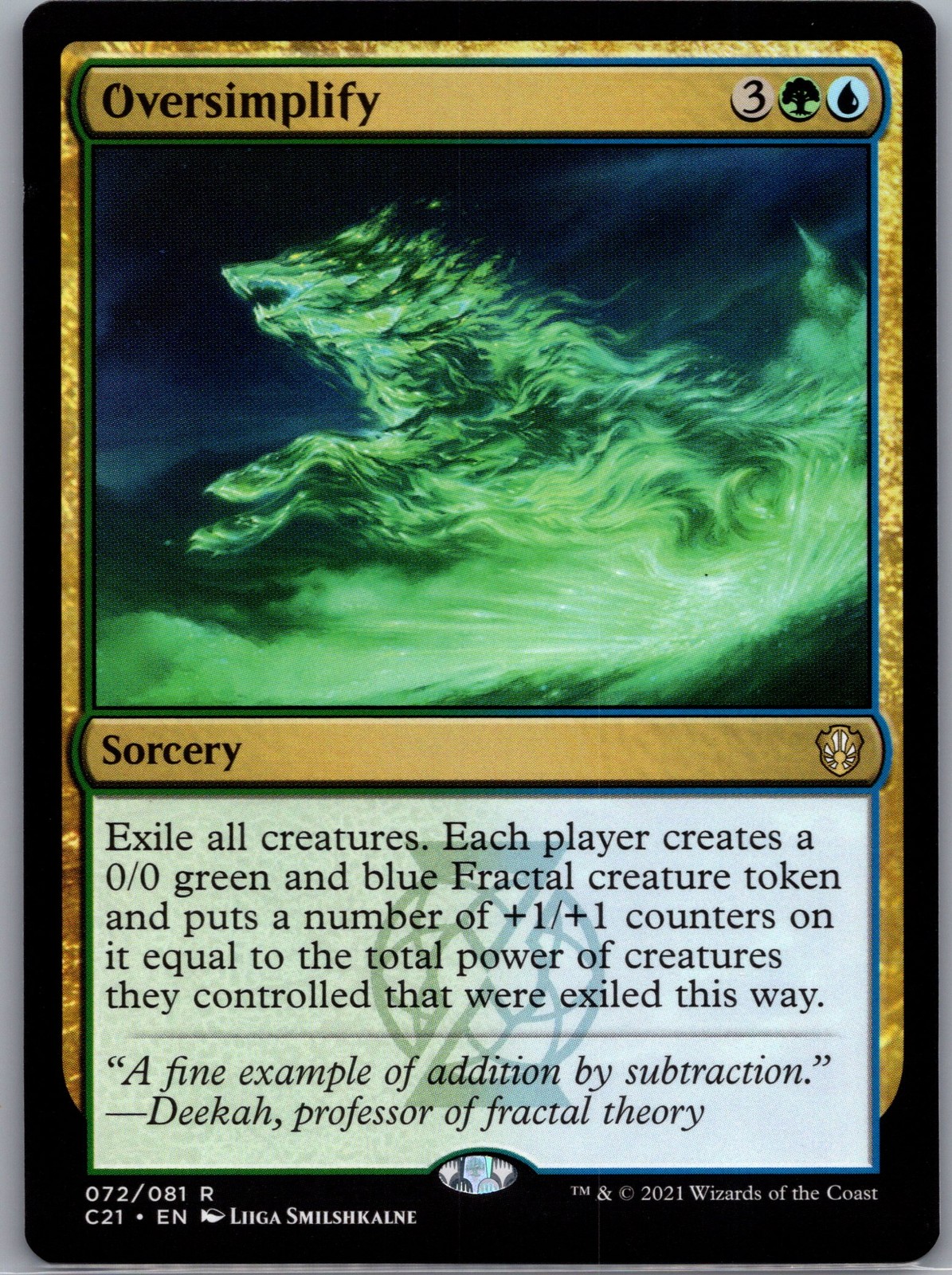 Oversimplify R Commander 2021 72 NM Normal