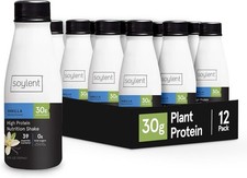 Soylent Complete Protein Shake, Vanilla,30g Protein,Vegan,dairyFree and 0g Sugar