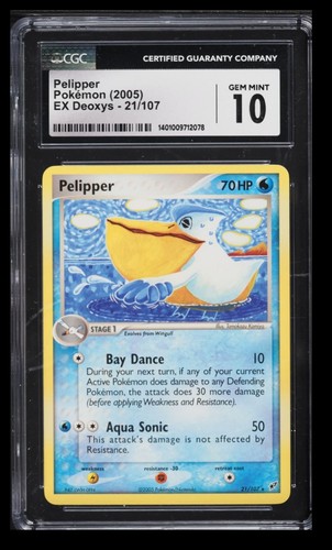 Pelipper graded CGC 10 for sale on eBay