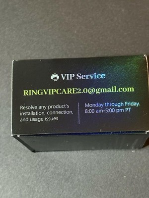 Milavan Ring 2.0 Smart Ring Fitness Tracker Size 9 BLACK