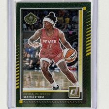 Erica Wheeler 2025 Panini WNBA Donruss Green Shimmer #80 Seattle Storm