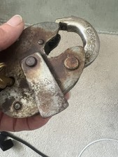 Vintage Era 5 Lever Insurance Hardened Padlock With only 1  key Made in England 