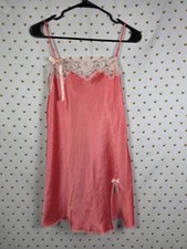 Victorias Secret Satin Silky Bow Accent Small y2k Vintage Slip Dress Nightie SM