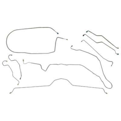 #ad Brake Line Kit Complete Tubes Power Disc 1974 82 Chevrolet Corvette OE Steel 8pc $148.00