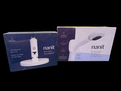 Nanit Pro N311NW Monitor Smart Baby Monitor & Wall Mount #N1108 EXTRAS - NEW