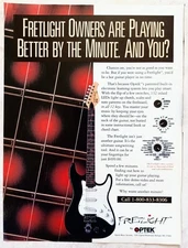OPTEK~FRETLIGHT ELECTRIC GUITAR~1994 PROMO POSTER PRINT AD ADVERT PINUP CLIPPING