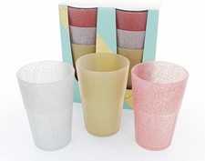 Mojito Design 6 bicchieri Cocktail 35 Cl. PP riutilizzabili glitter hMLE